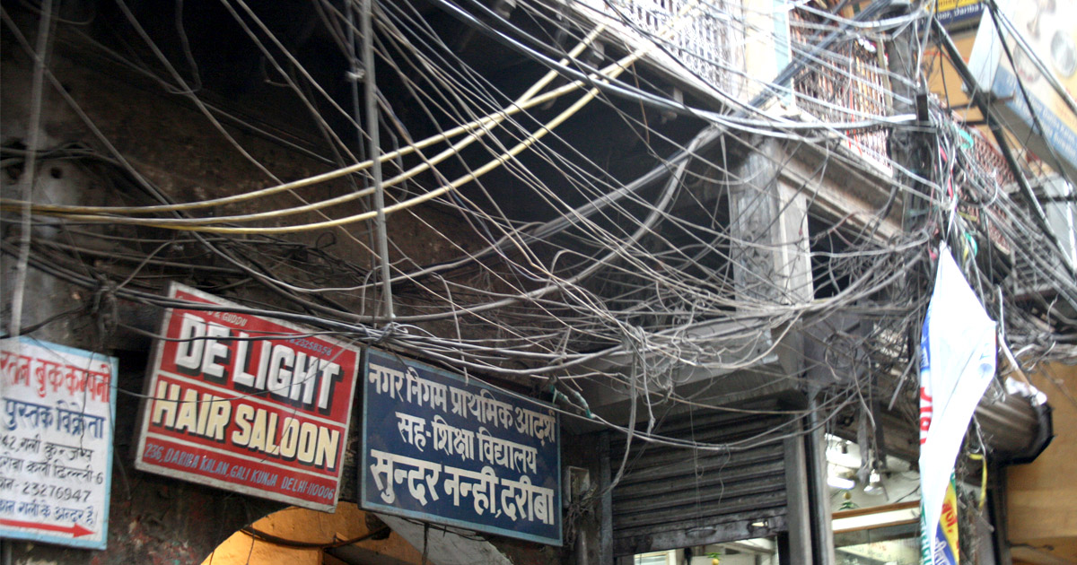 Stromversorgung in Neu Delhi in Indien – Ralf in Indien Reisetagebuch